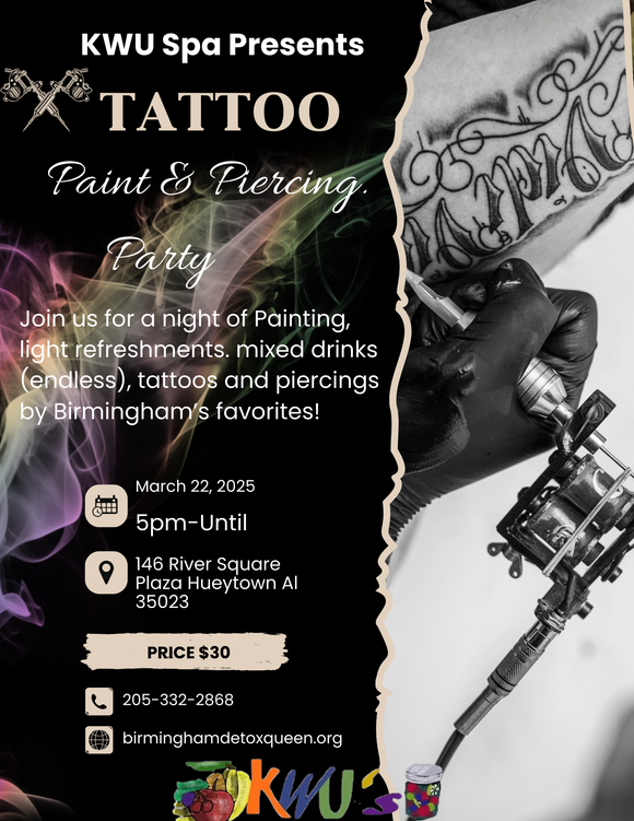 Paint/Drank/Tatt/Piercing Party